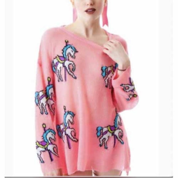 Wildfox Sweaters - COPY - Wild Fox Carousel Pony Ringo Sweater Size …